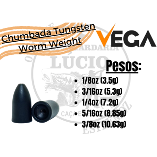 Chumbada Vega Tungsten Worm Weight