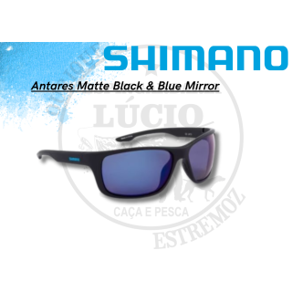Óculos Shimano Antares Matte Black & Blue Mirror