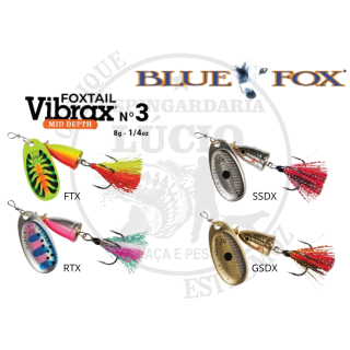 Amostra Blue Fox Vibrax FoxTail n°3 (8g)