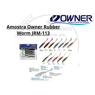 Amostra Owner Rubber Worm JRM-113