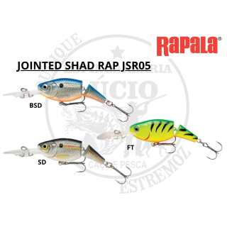 Amostra Rapala JOINTED SHAD RAP JSR05