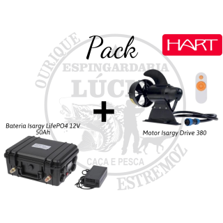 Pack Bateria Isargy LifePO4 12V 50Ah + Motor Isargy Drive 380