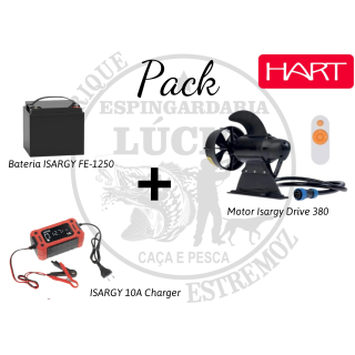 Pack Bateria ISARGY FE-1250 + Motor Isargy Drive 380 + ISARGY 10A Charger