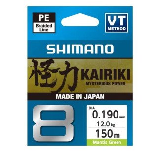 Fio Shimano Kairiki 8 - 150m Mantis Green