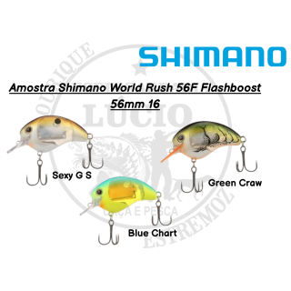 Amostra Shimano World Rush 56F Flashboost 56mm 16g